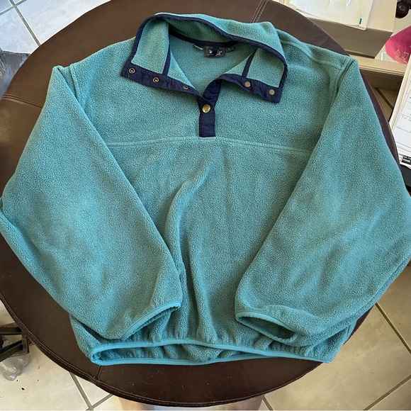 Woolrich Other - Woolrich Fleece Quarter T Snap Pullover Jacket in Bay Teal, Size L